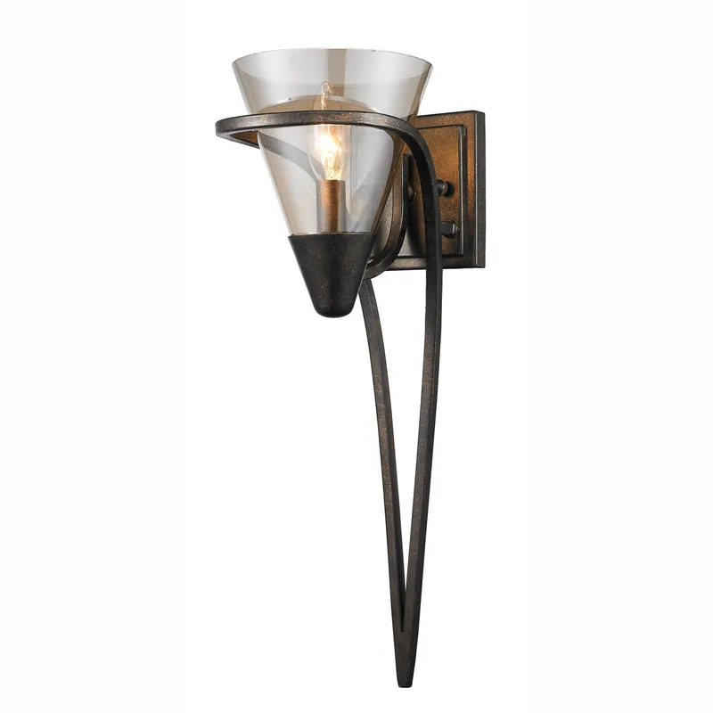 Olympia 1-light Wall Sconce in Burnt Sienna — Golden Lighting LED Wall Lights  