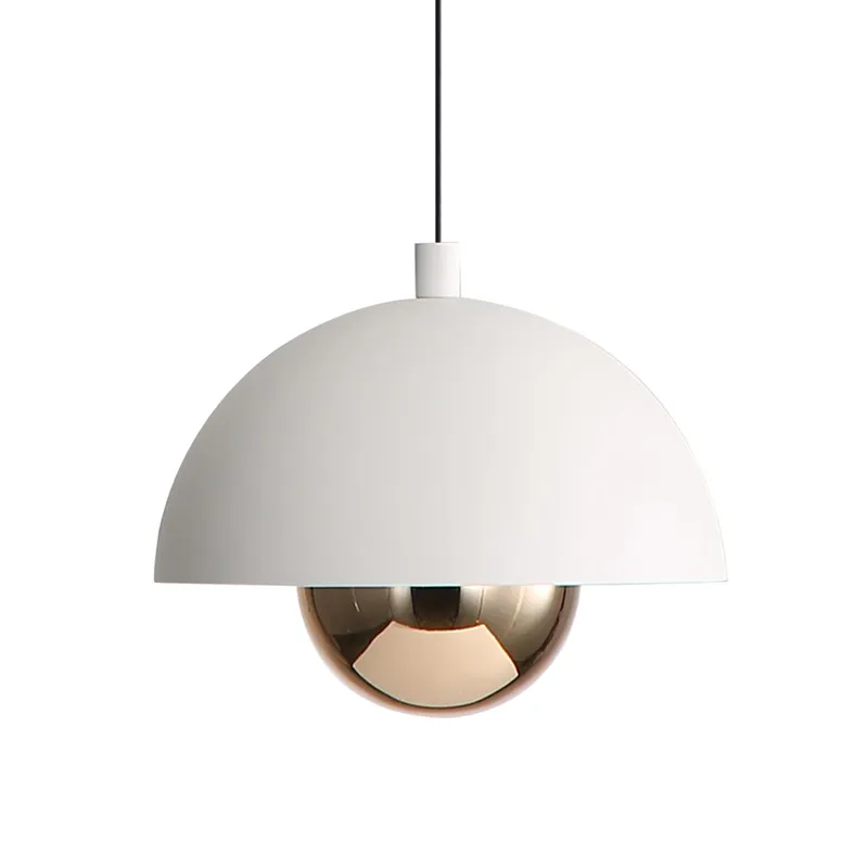 Vintra Integrated LED Pendant in Sand White and Copper shade — Golden Lighting LED Pendant Lights  