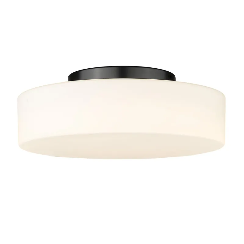 Toli Integrated LED Flush Mount in Matte Black — Golden Lighting LED Ceiling Lights  