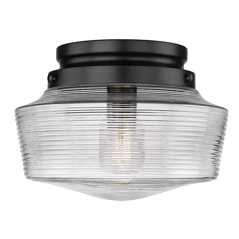 Holloway 1-light Flush Mount in Matte Black — Golden Lighting LED Ceiling Lights  