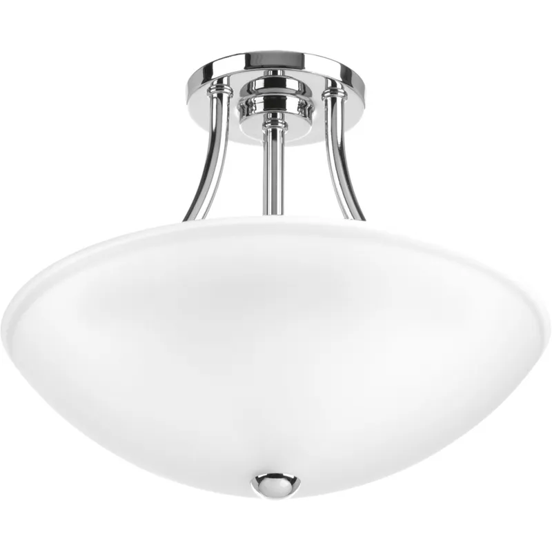 Gather Collection 12-7/8" Semi-Flush/Convertible — Progress Lighting LED Post Top Lights  