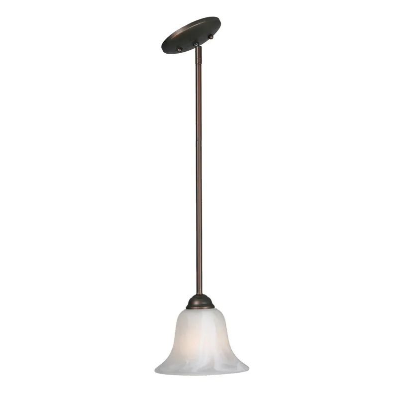 Chime 1-light Pendant in Rubbed Bronze — Golden Lighting LED Pendant Lights  