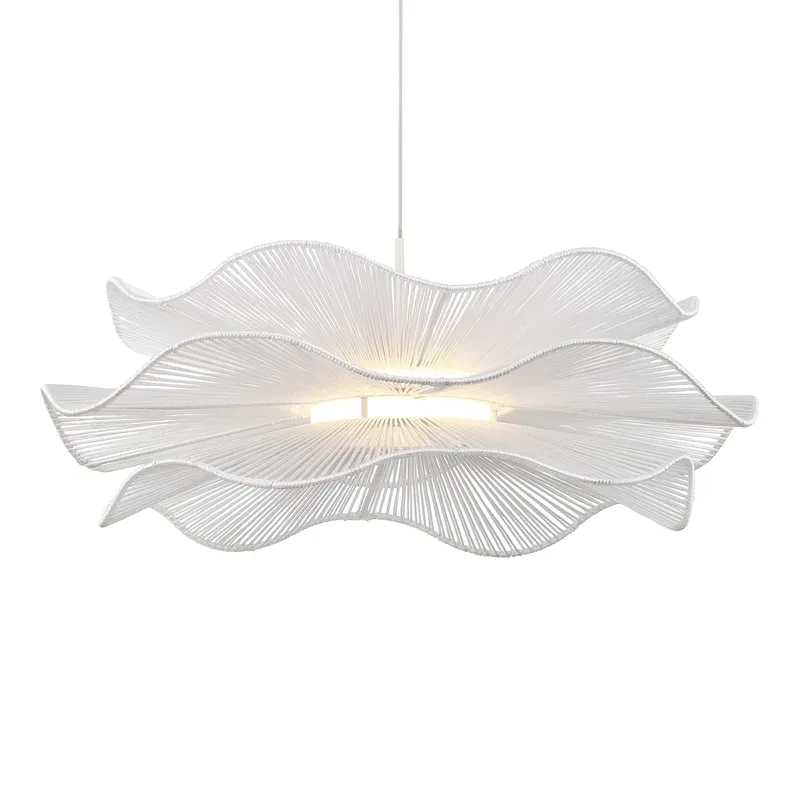 Whisper Integrated LED Pendant in Matte White — Golden Lighting LED Pendant Lights  