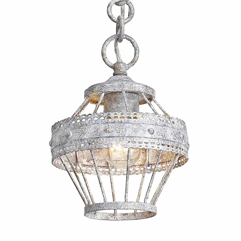 Ferris 1-light Pendant in Oyster — Golden Lighting LED Pendant Lights  