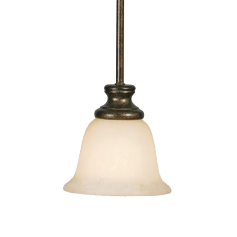 Heartwood 1-light Pendant in Burnt Sienna — Golden Lighting LED Pendant Lights  