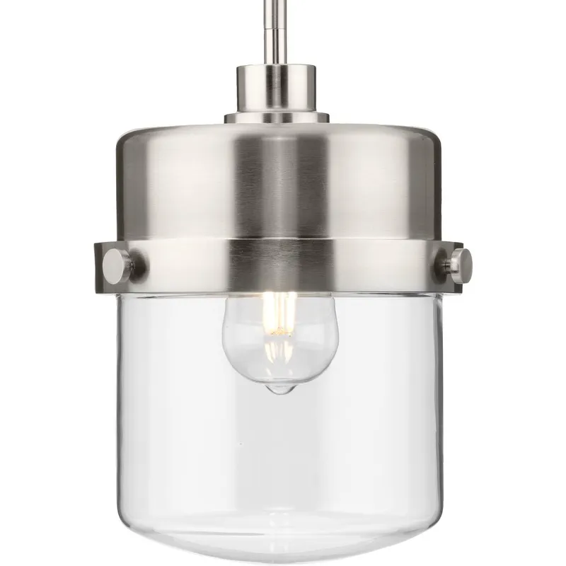 Beckner Collection One-Light Clear Glass Pendant Light — Progress Lighting LED Landscape Lights  