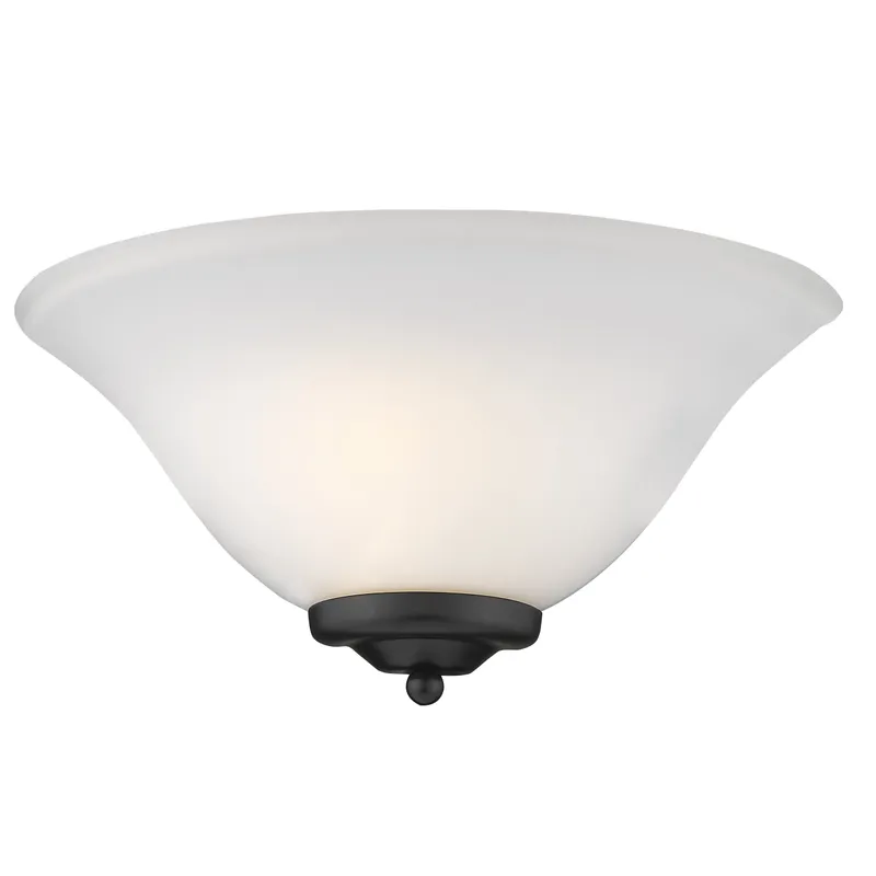 Bella 1-light Wall Sconce in Matte Black — Golden Lighting LED Wall Lights  