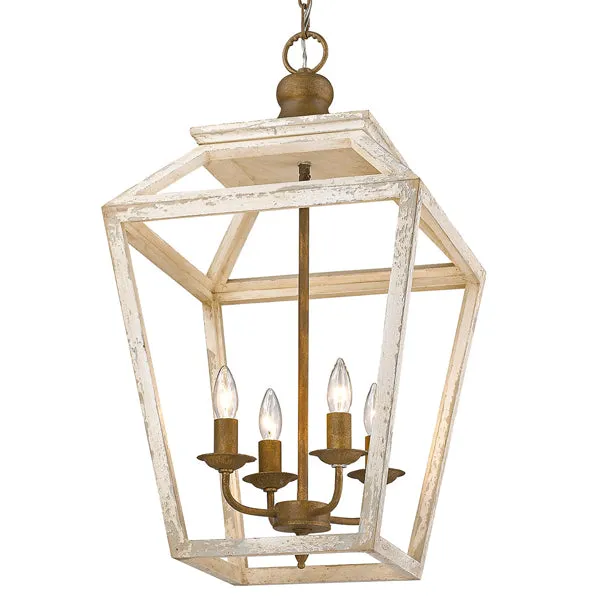Golden Lighting Haiden 4-light Pendant in Burnished Chestnut — Golden Lighting LED Pendant Lights 60.0W 