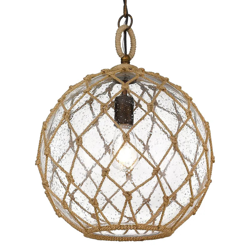 Haddoc 1-light Pendant in Burnished Chestnut — Golden Lighting LED Pendant Lights  