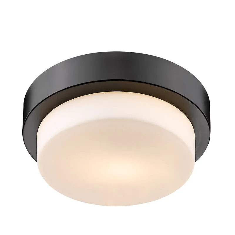 Morgon 1-light Flush Mount in Matte Black — Golden Lighting LED Ceiling Lights  