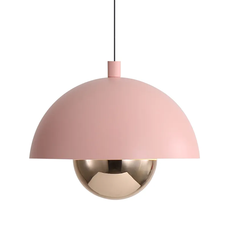 Vintra Integrated LED Pendant in Dusty Rose — Golden Lighting LED Pendant Lights  