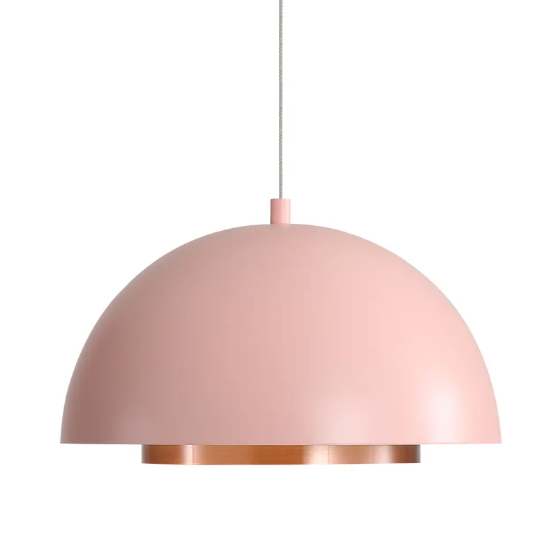 Solsken Integrated LED Pendant in Dusty Rose — Golden Lighting LED Pendant Lights  