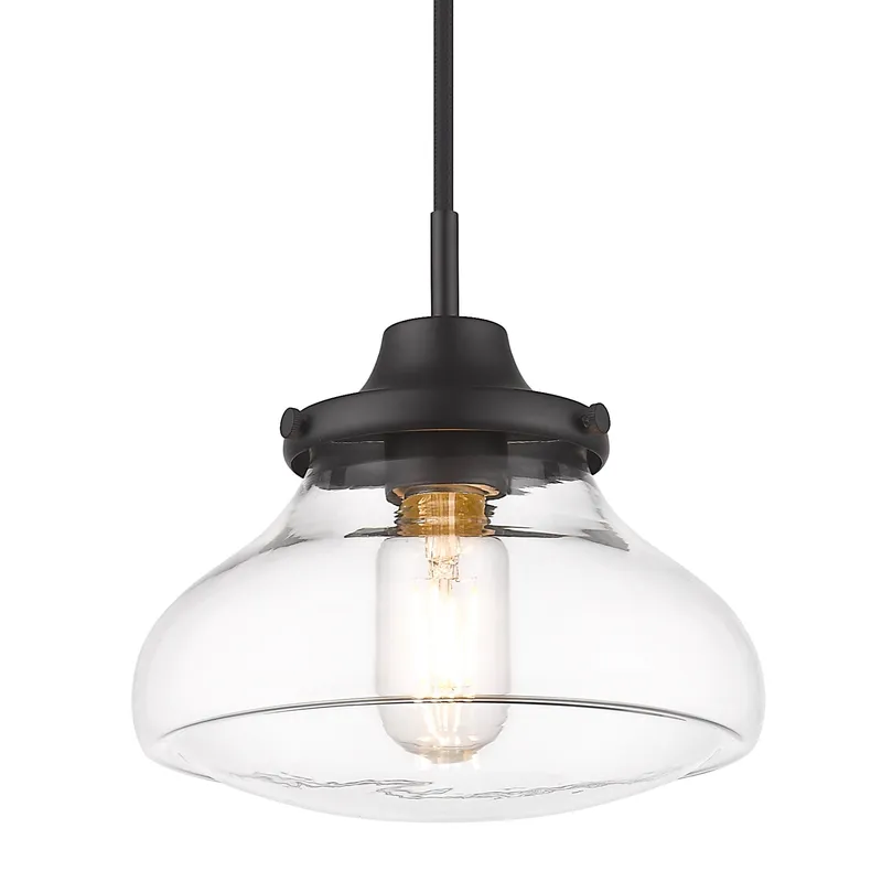 Nash 1-light Pendant in Matte Black — Golden Lighting LED Pendant Lights  
