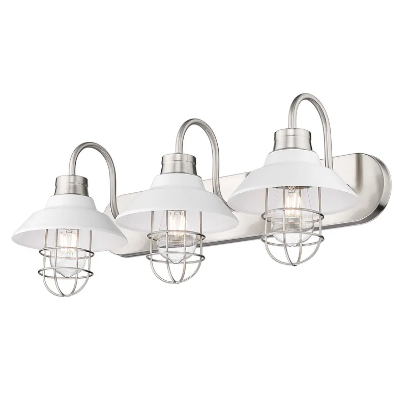 Lana 3-light Vanity in Pewter — Golden Lighting LED Wall Lights  
