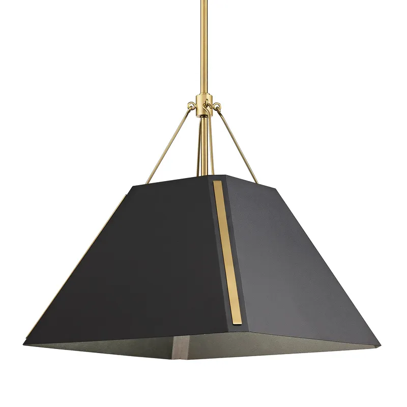 Ranik 1-light Pendant in Brushed Champagne Brass — Golden Lighting LED Pendant Lights  