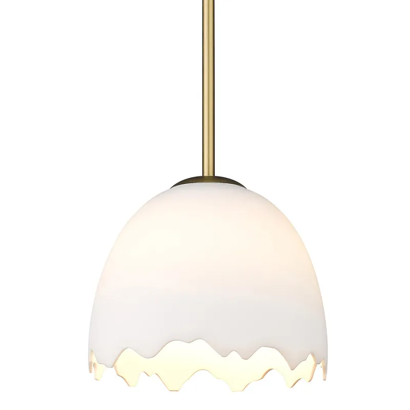 Brinkley 1-light Pendant in Brushed Champagne Brass — Golden Lighting LED Pendant Lights  