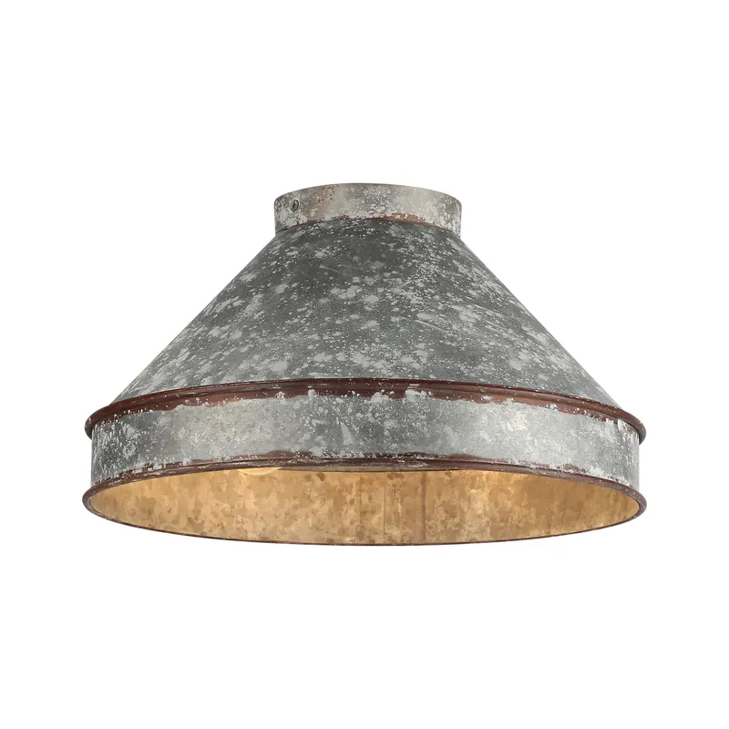 Jasper 3-light Flush Mount in Antique Black Iron — Golden Lighting LED Ceiling Lights  