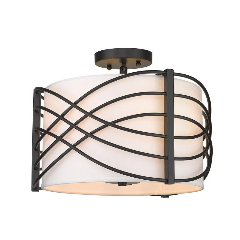 Zara Semi Flush — Golden Lighting LED Ceiling Lights 60.0W 