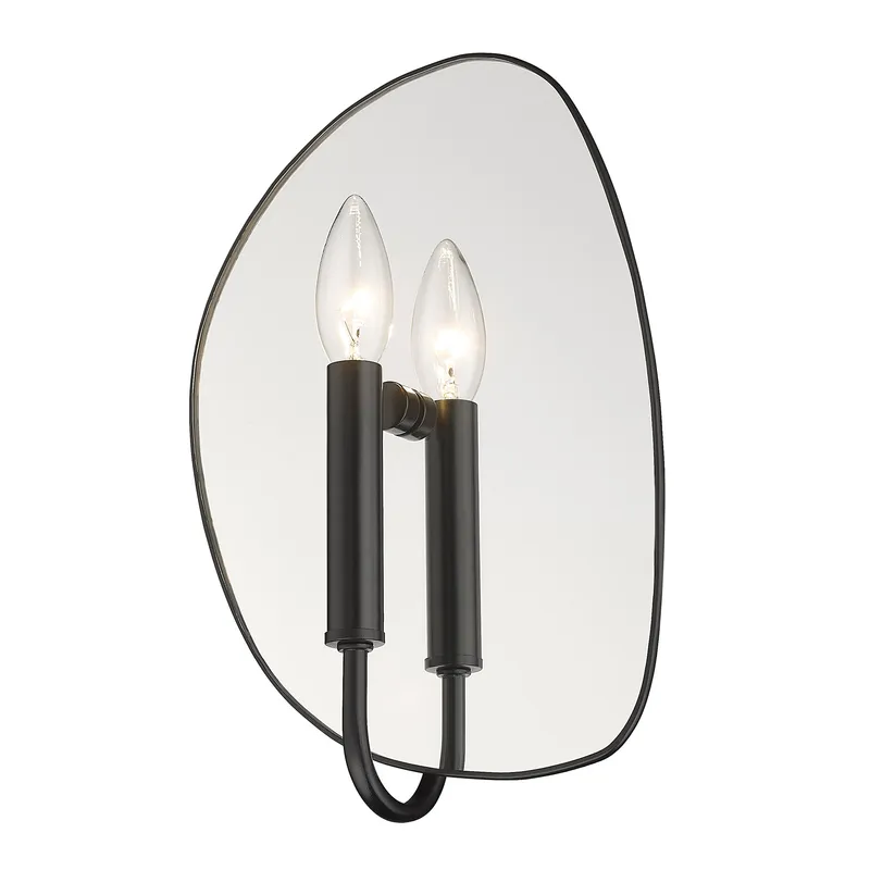 Golden Lighting Tessa 1-light Wall Sconce in Matte Black — Golden Lighting LED Wall Lights 1.0W 