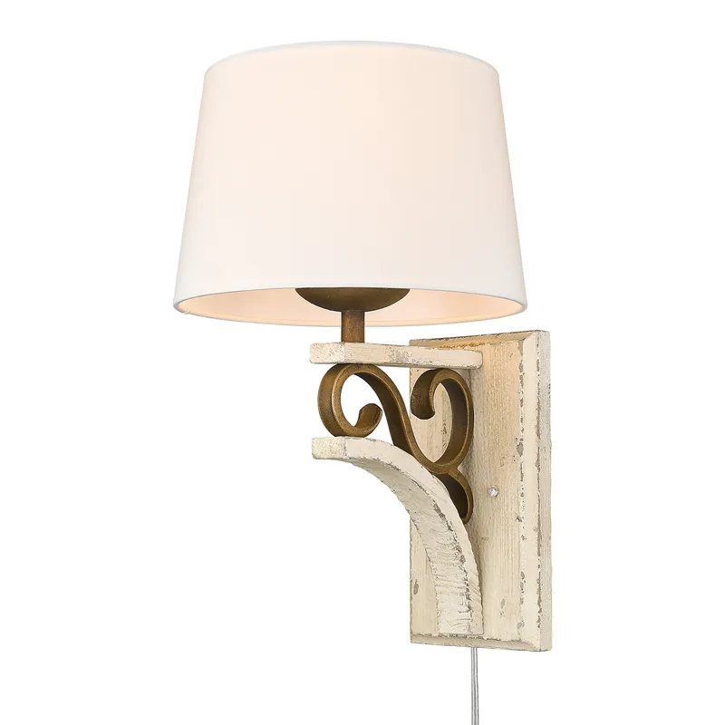 Golden Lighting Solay 1-light Wall Sconce in Burnished Chestnut — Golden Lighting LED Wall Lights 1.0W 