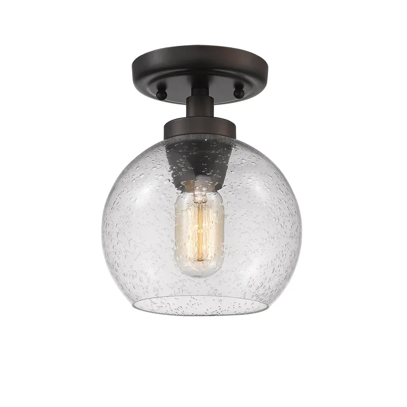 Golden Lighting Galveston 1-light Flush Mount in Rubbed Bronze — Golden Lighting LED Ceiling Lights 60.0W 