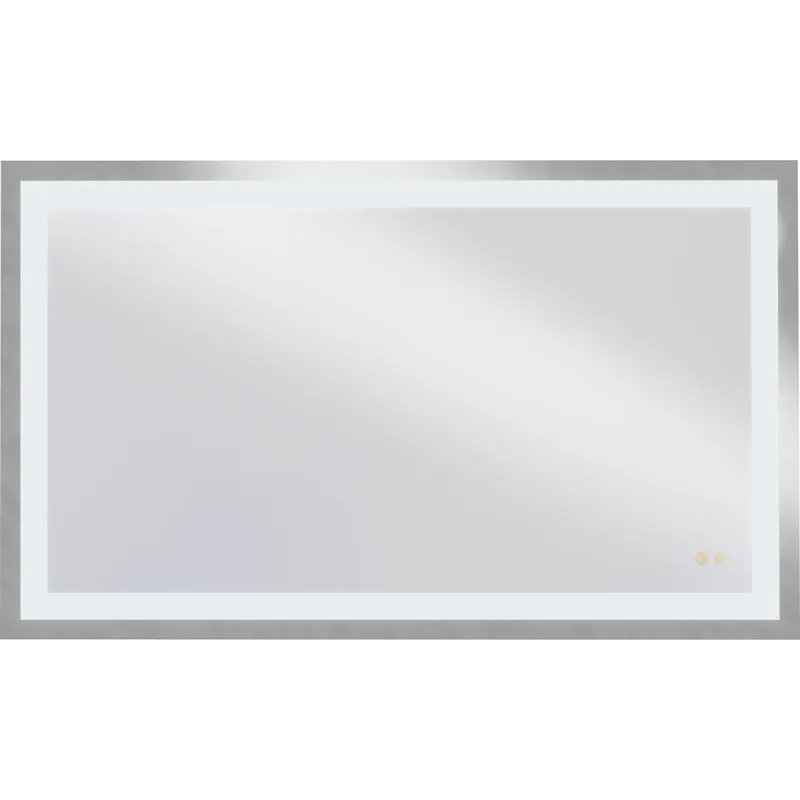 Captarent Collection 60 in. x 36 in. Rectangular Illuminated Integrated LED White Color Selectable Mirror — Progress Lighting LED Wall Lights  