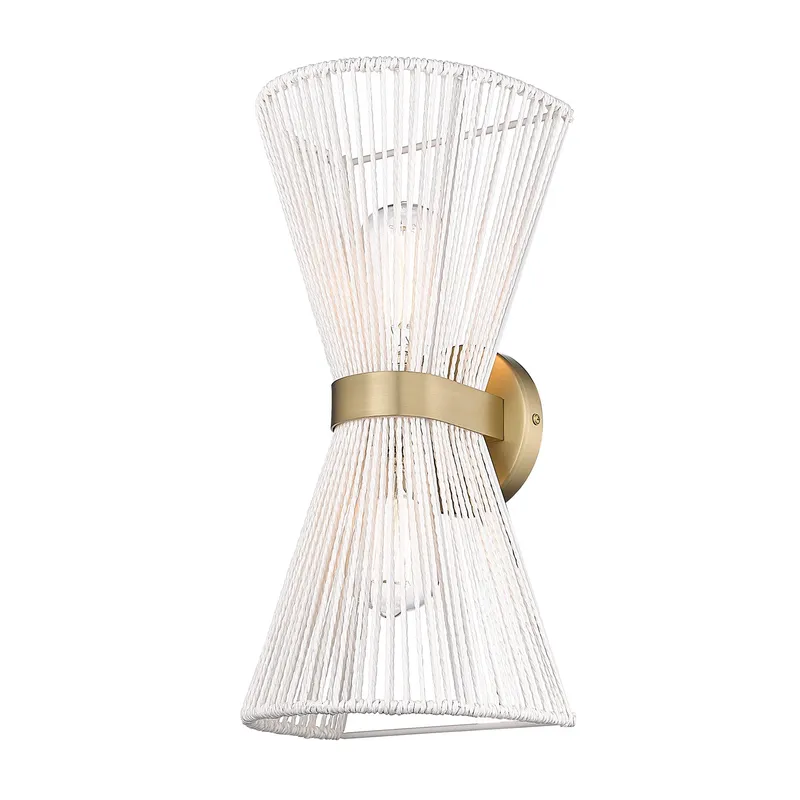 Golden Lighting Avon 2-light Wall Sconce in Brushed Champagne Brass — Golden Lighting LED Wall Lights 2.0W 