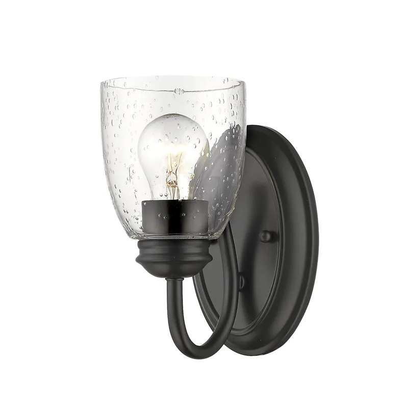 Golden Lighting Parrish 1-light Vanity in Matte Black — Golden Lighting LED Wall Lights  