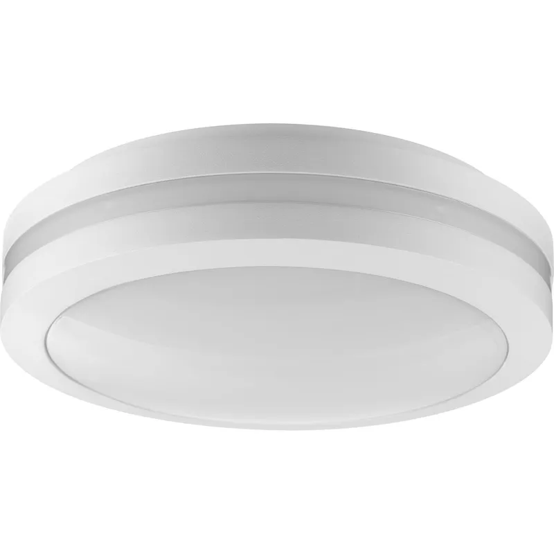 Hard Nox Collection 12" Die Cast Round Flush Mount Light — Progress Lighting LED Post Top Lights  