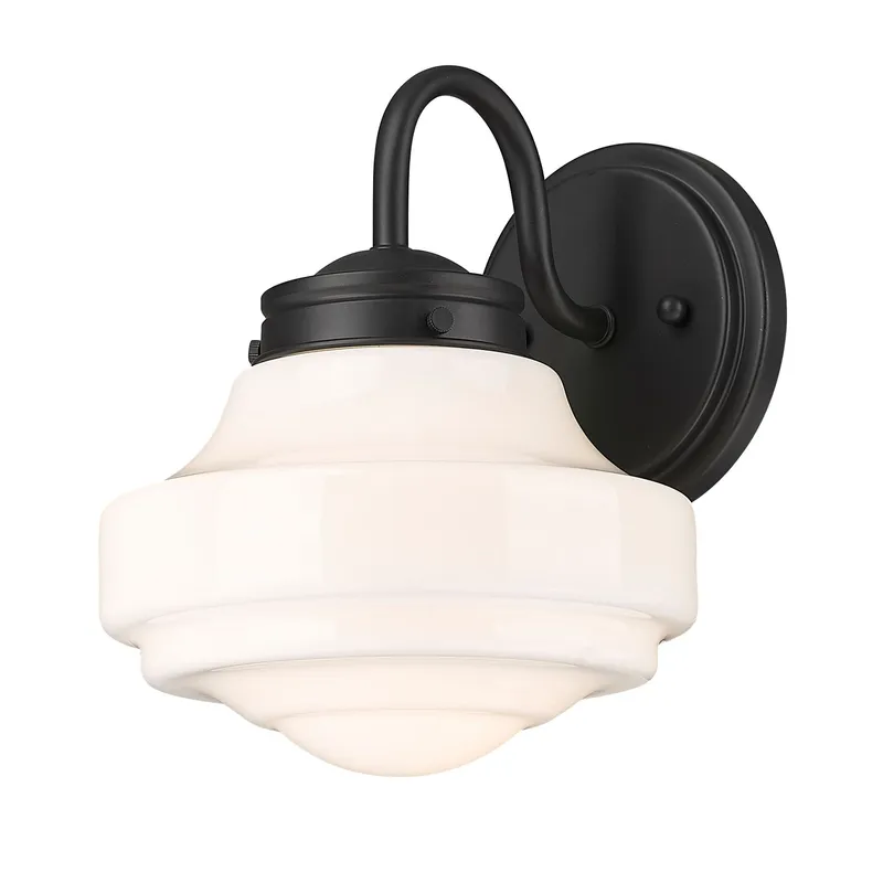 Golden Lighting Ingalls 1-light Wall Sconce in Matte Black — Golden Lighting LED Wall Lights 1.0W 