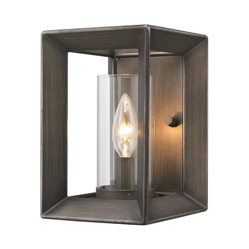 Golden Lighting Smyth 1-light Wall Sconce in Gunmetal Bronze — Golden Lighting LED Wall Lights 1.0W 