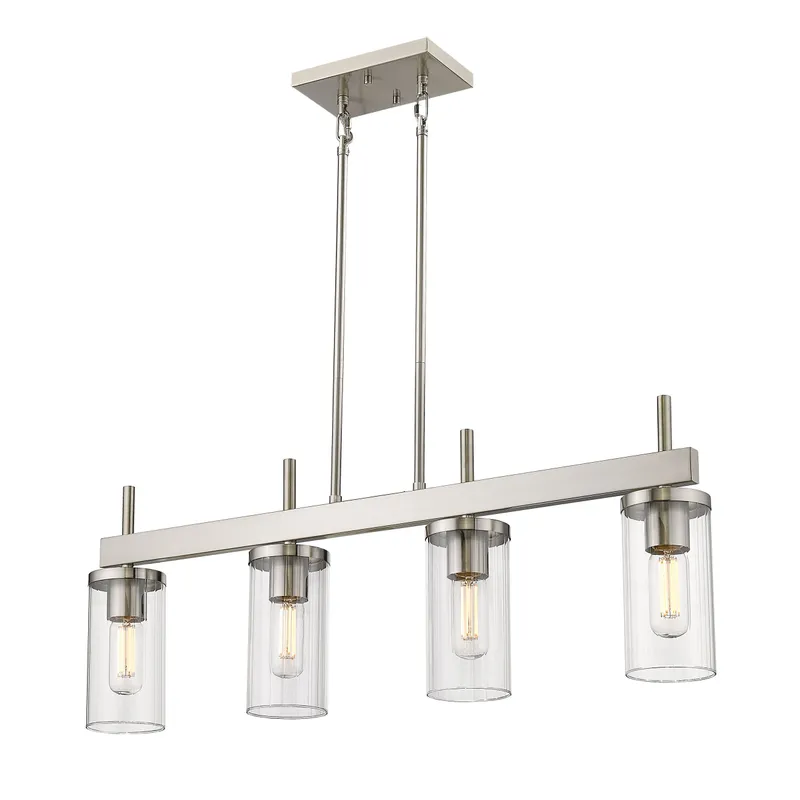 Golden Lighting Winslett 4-light Island Light in Pewter — Golden Lighting LED Pendant Lights 60.0W 