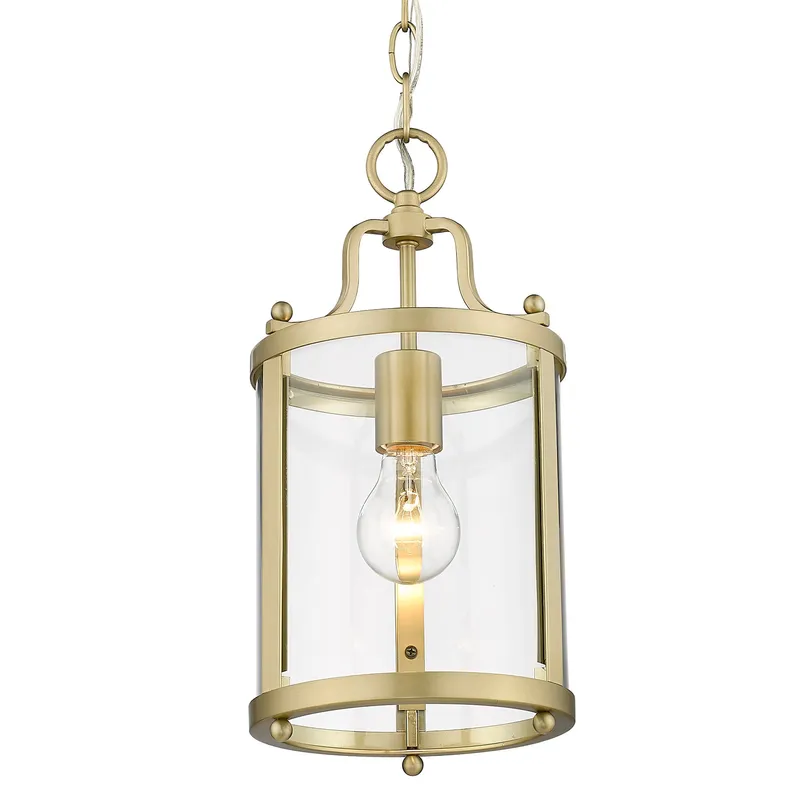 Golden Lighting Payton 1-light Pendant in Brushed Champagne Brass — Golden Lighting LED Pendant Lights  