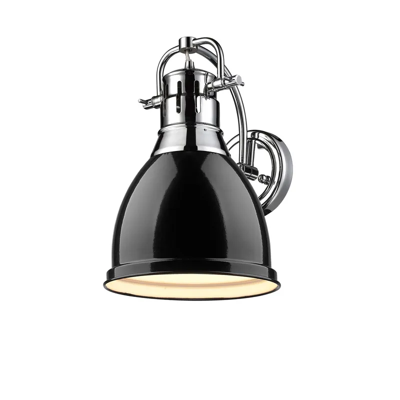 Yep by Golden Lighting Duncan 1-light Wall Sconce in Chrome — Golden Lighting LED Wall Lights 1.0W 