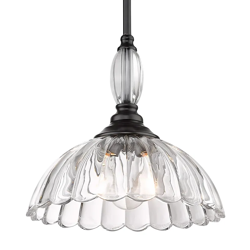 Golden Lighting Audra 1-light Pendant in Matte Black — Golden Lighting LED Pendant Lights  