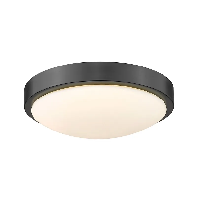 Golden Lighting Gabi Integrated LED 10in Flush Mount in Matte Black — Golden Lighting LED Ceiling Lights  3000K