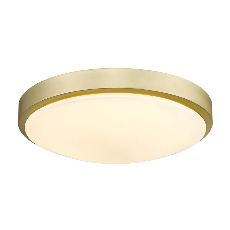 Golden Lighting Gabi Integrated LED 12in Flush Mount in Brushed Champagne Brass — Golden Lighting LED Ceiling Lights  3000K