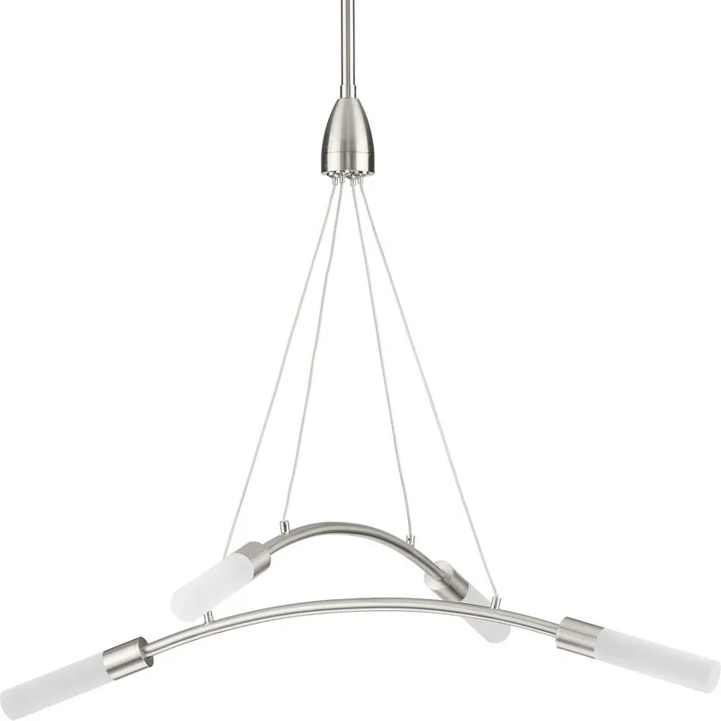 Kylo LED Collection Four-Light Frosted Acrylic Chandelier Light — Progress Lighting LED Landscape Lights  