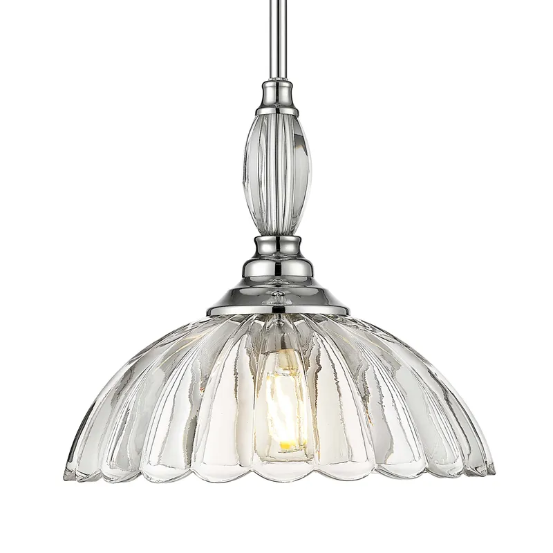 Golden Lighting Audra 1-light Pendant in Chrome — Golden Lighting LED Pendant Lights  
