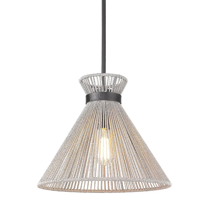 Golden Lighting Avon 1-light Pendant in Matte Black — Golden Lighting LED Pendant Lights 100.0W 
