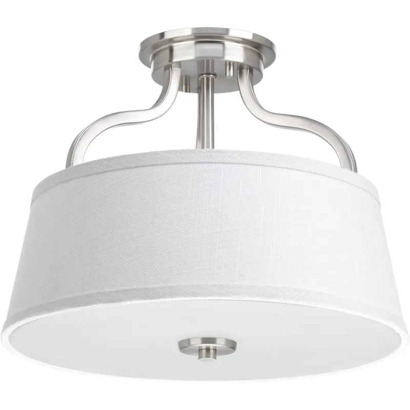 Arden Collection Two-Light 14" Semi-Flush Convertible — Progress Lighting LED Post Top Lights  