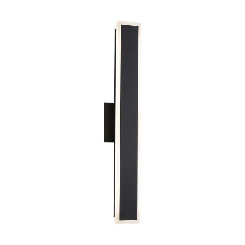 Golden Lighting Obsidian Integrated LED 24in Outdoor Wall in Sand Black — Golden Lighting LED Wall Lights  