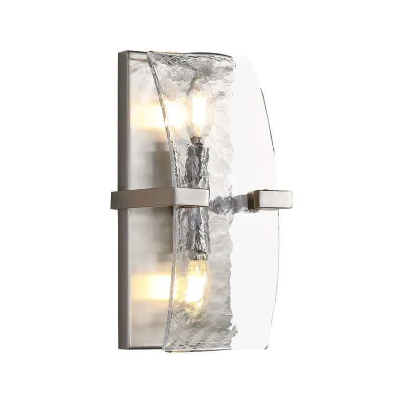Aenon 2-light Wall Sconce in Pewter — Golden Lighting LED Wall Lights  