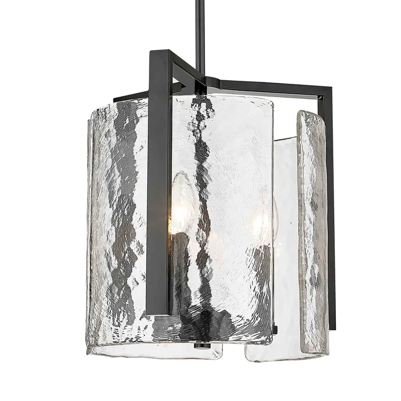 Aenon 3-light Pendant in Matte Black — Golden Lighting LED Pendant Lights  