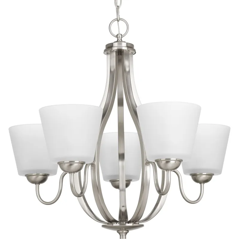 Arden Collection Five-Light Etched Glass Chandelier Light — Progress Lighting LED Landscape Lights  