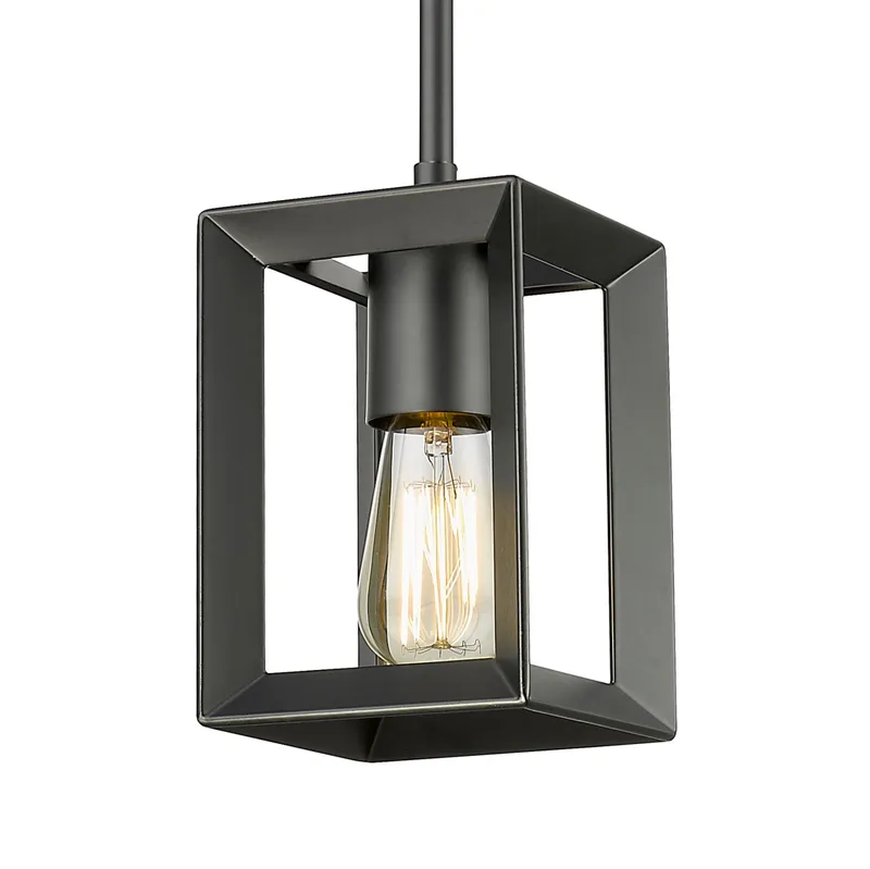 Golden Lighting Smyth 1-light Pendant in Matte Black — Golden Lighting LED Pendant Lights  