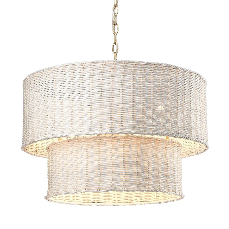 Golden Lighting Erma 6-light Chandelier in Brushed Champagne Brass — Golden Lighting LED Pendant Lights  