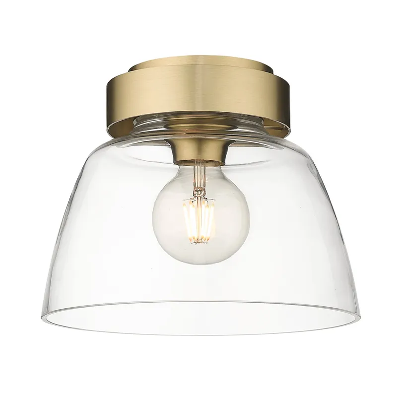 Golden Lighting Remy 1-light Flush Mount in Brushed Champagne Brass — Golden Lighting LED Ceiling Lights 100.0W 