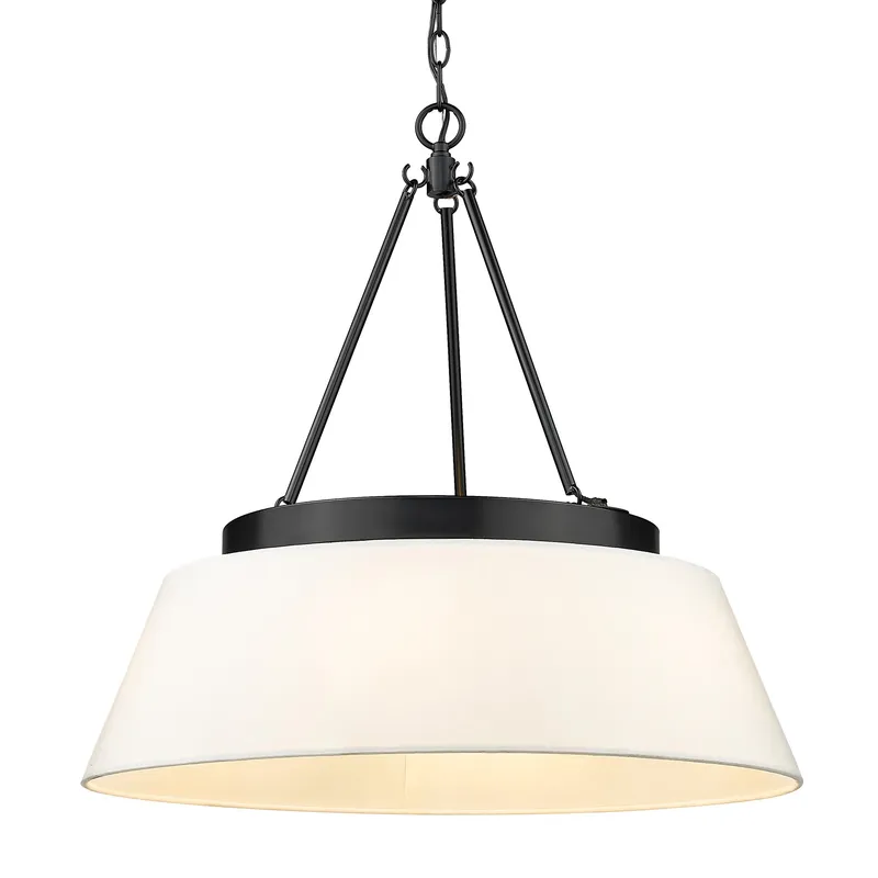 Golden Lighting Penn 6-light Chandelier in Matte Black — Golden Lighting LED Pendant Lights  
