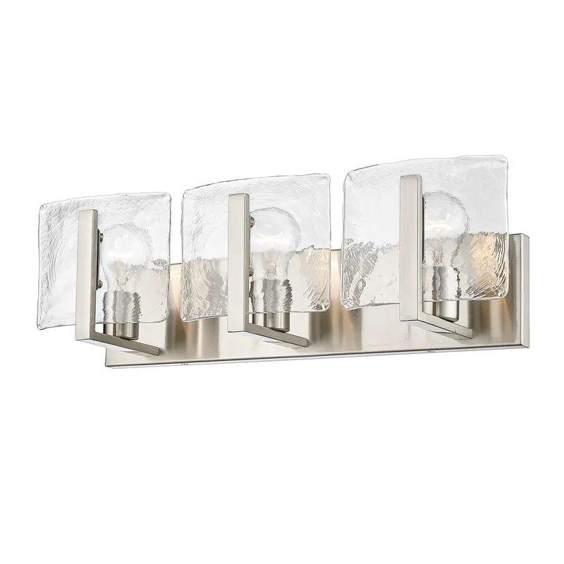 Aenon 3-light Vanity in Pewter — Golden Lighting LED Wall Lights  